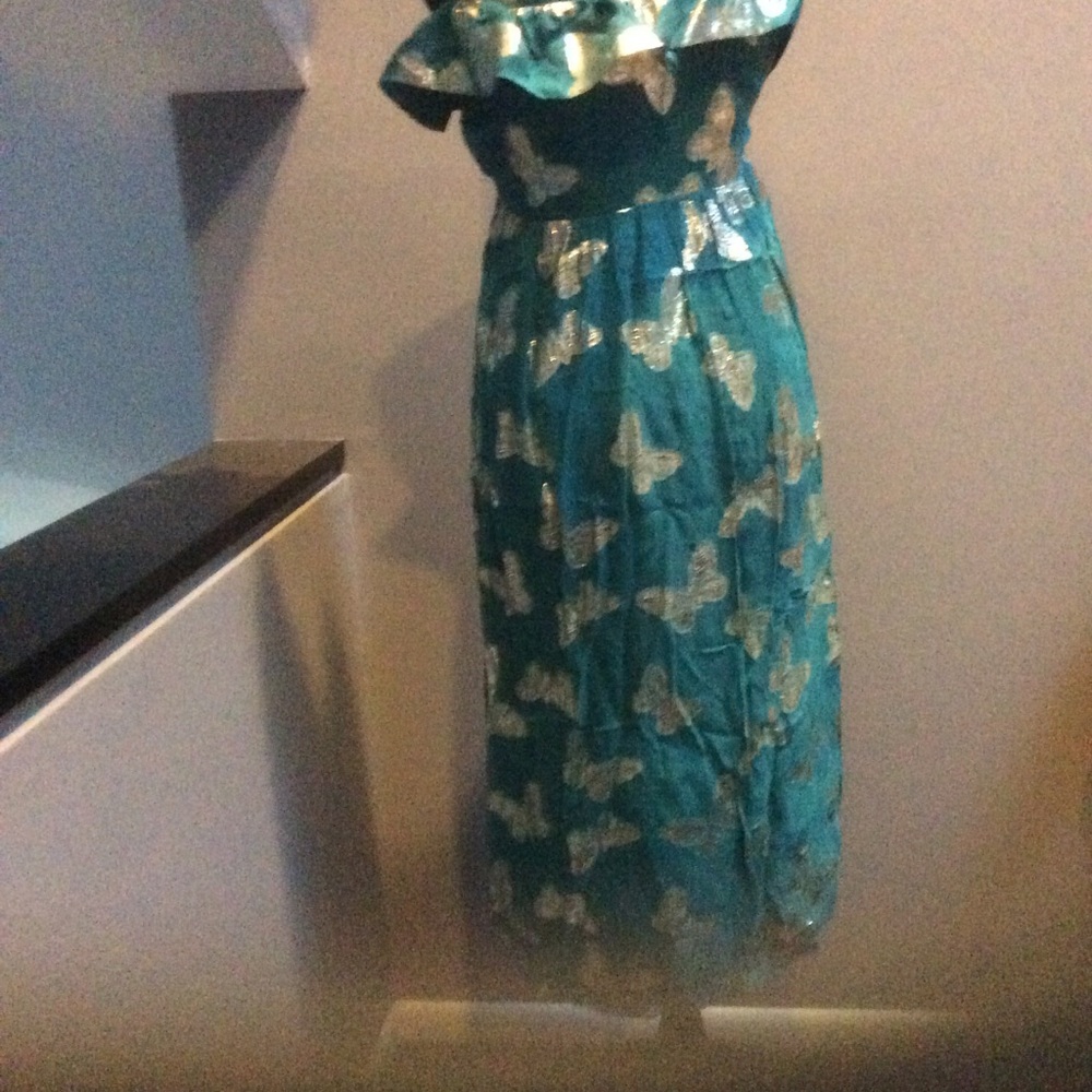 Juicy Couture Teal Butterfly Dress Size 2